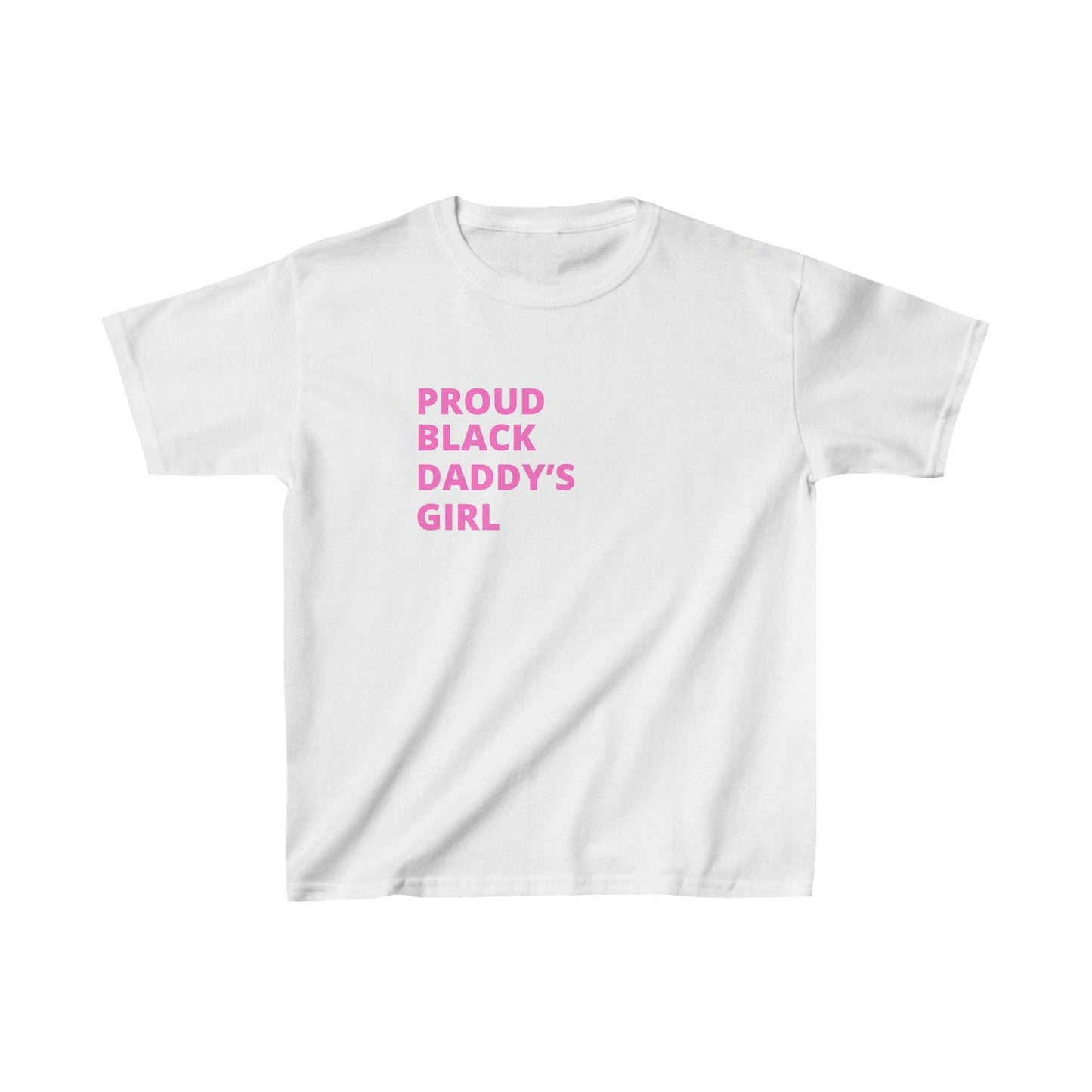 Proud Black Daddy's Girl ™ | Kid's White Tee